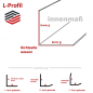 Preview: Edelstahl Winkel D50 marmoriert 0,8mm Preview: Edelstahl Winkel D50 marmoriert 0,8mm