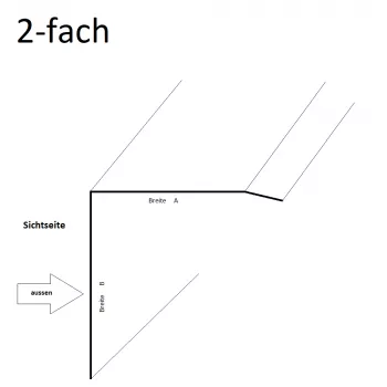 Winkel Stahl verzinkt RAL 9007 Graualuminium 0,75mm