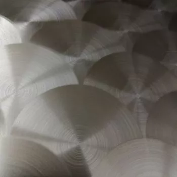 Edelstahl Arbeitsplatten-Abdeckung D50 Rundschliff – 0,8 mm | Exklusive Optik nach Maß