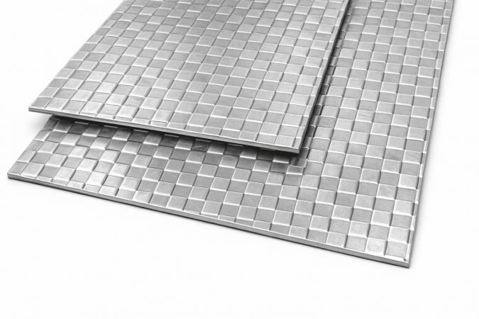 Edelstahlblech Raute