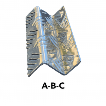 Z-Profil aus Alu Riffelblech 2,5/4,0 mm Quintett