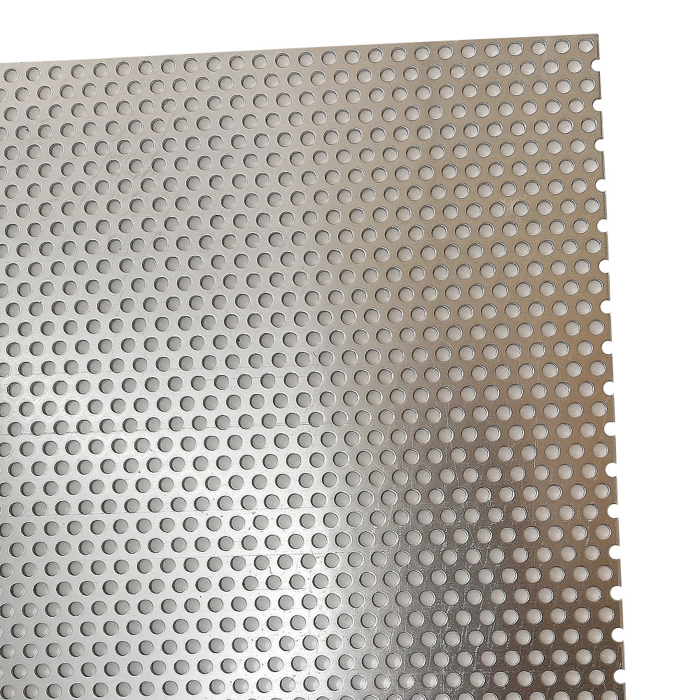 B&T Metall Aluminium Lochblech 1,5 mm stark Rundlochung Ø 6 mm versetzt RV 6-9 Größe 250 x 900 mm 25 x 90 cm 