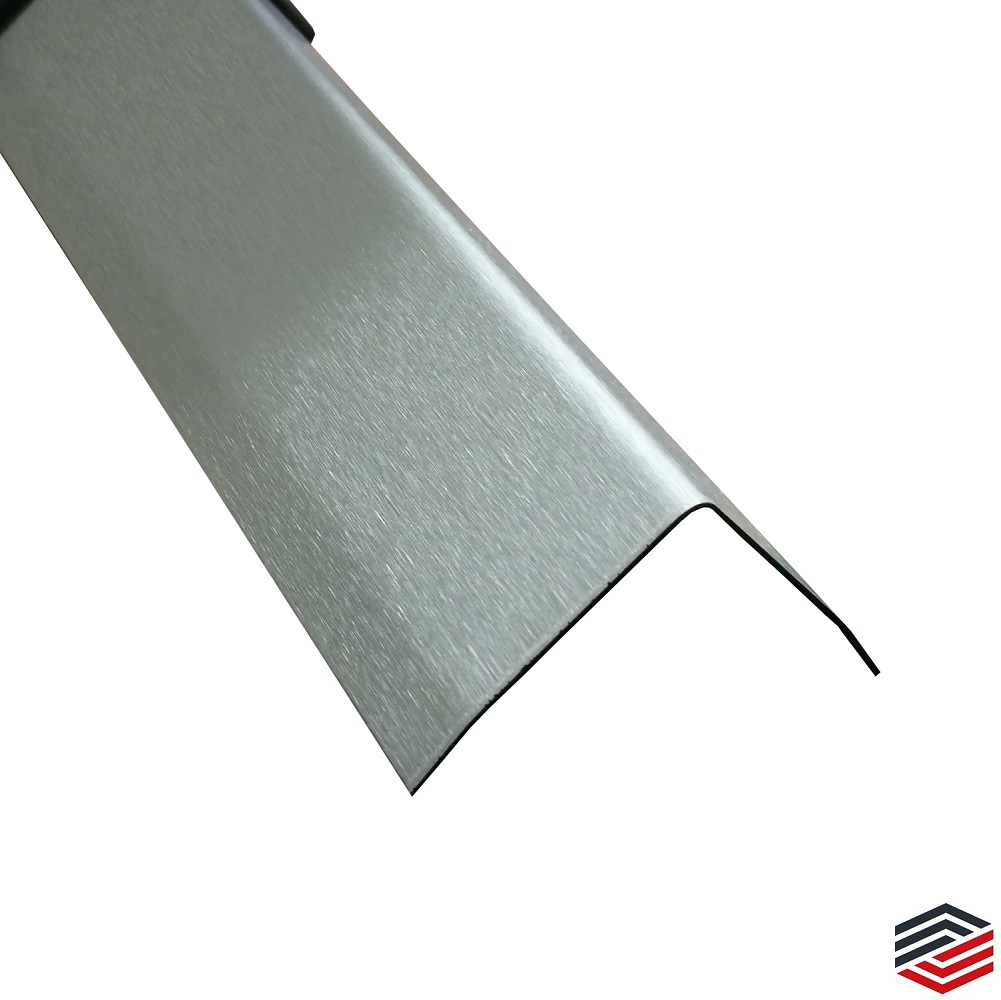 Edelstahl Kantenschutz 2000mm 30x20 mm K240 geschliffen V2A 0,8mm stark Kantenschutzblech Kantenschutz,kreativ bauen 200cm Eckschiene L-Profil Schenkel 3x2cm