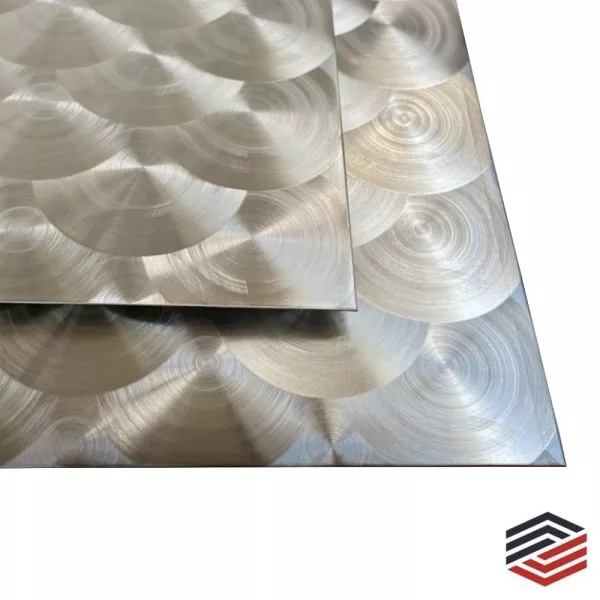 Material: Edelstahl marmoriert