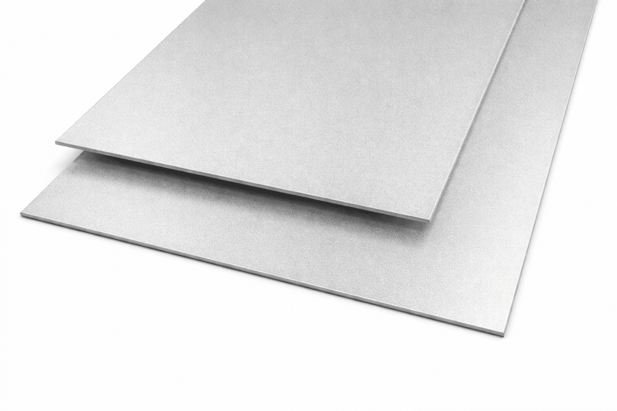 Stahlblech verzinkt RAL 9006 Weißaluminium